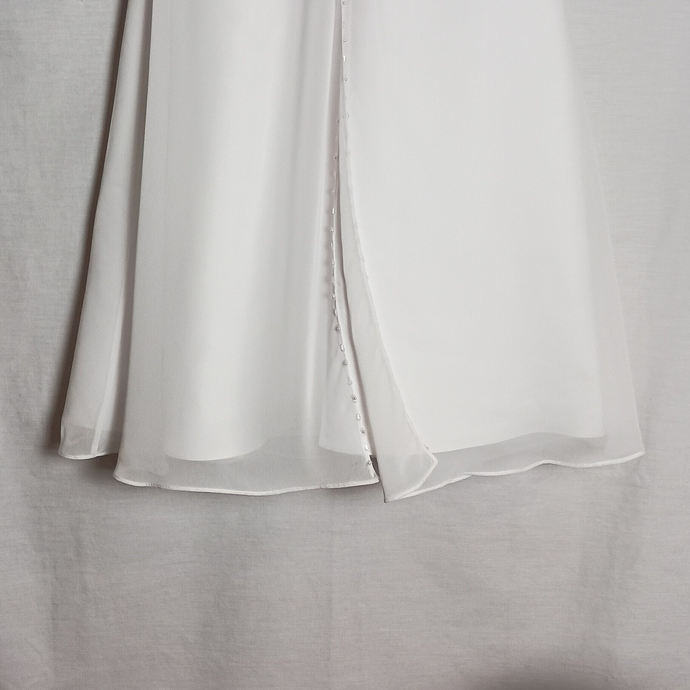 David Bridals White Beaded Embroidered Flower Girl Communion Dress Sz 5 - Picture 2 of 13